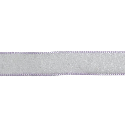 Lavender Shimmering Organza Ribbon with Woven Edges - 0.75" Detail