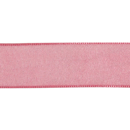 Hot Pink Shimmering Organza Ribbon with Woven Edges - 1.125" Detail