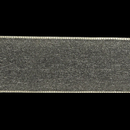 Cannoli Cream Shimmering Organza Ribbon with Woven Edges - 1.5" Detail