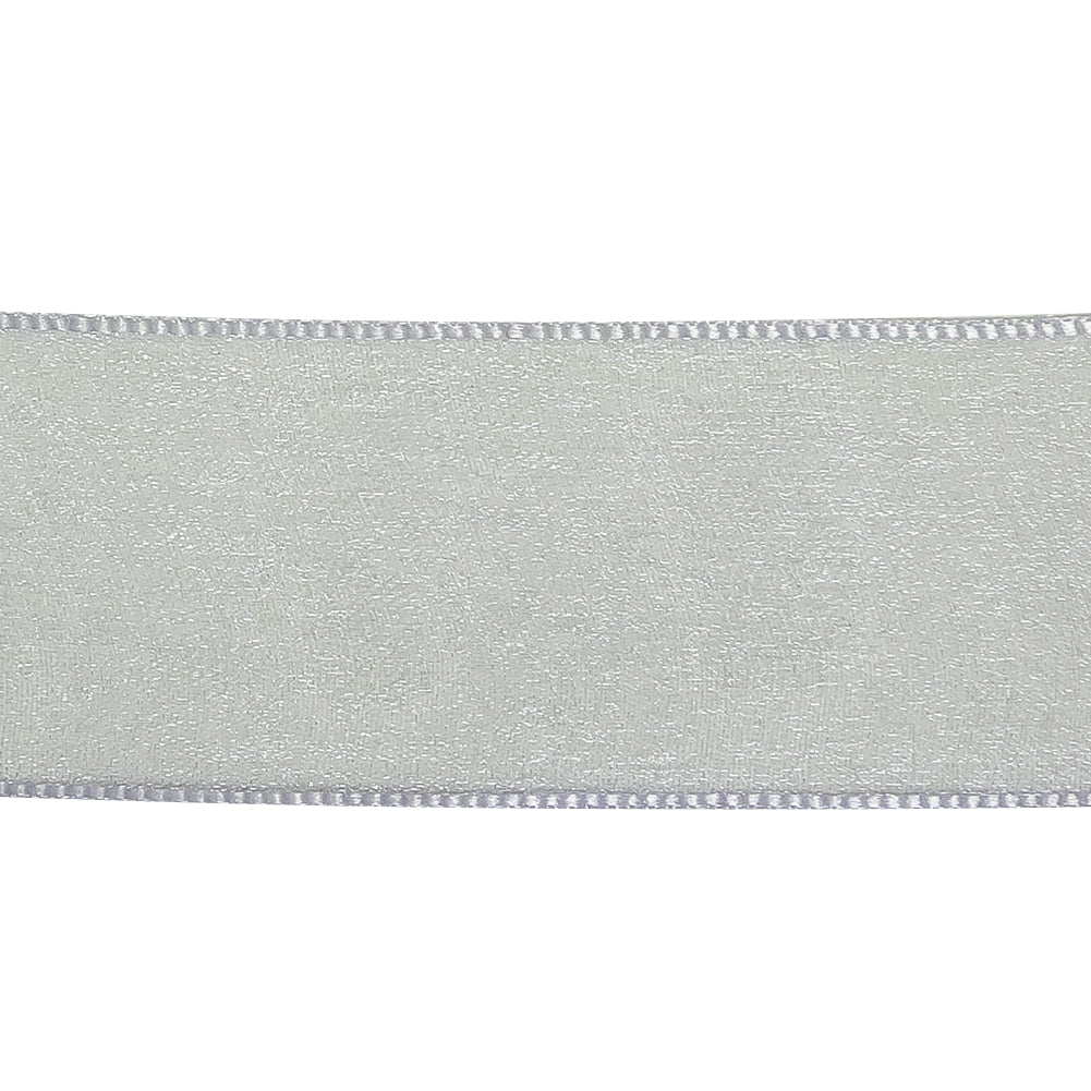 Lavender Shimmering Organza Ribbon with Woven Edges - 1.5" Detail