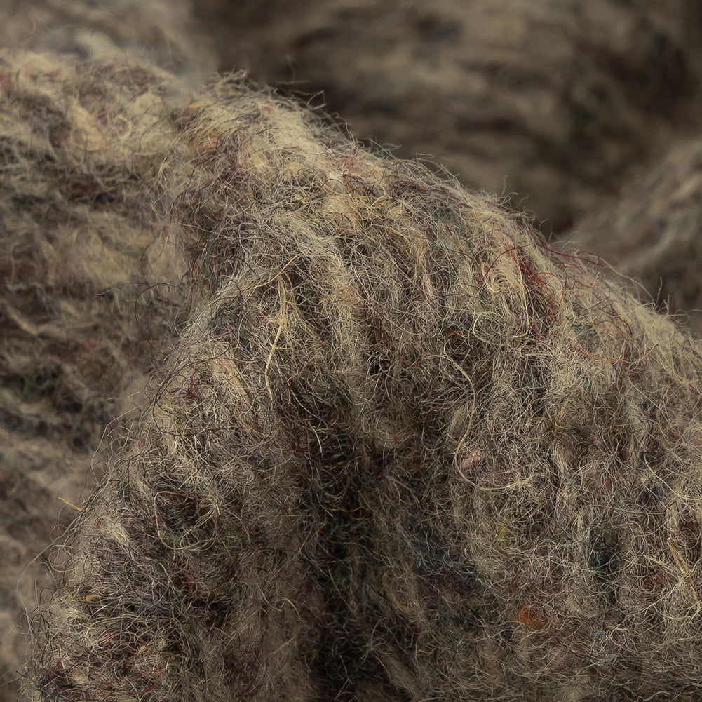 Fuzzy Wool Knit - Heathered Gray Detail