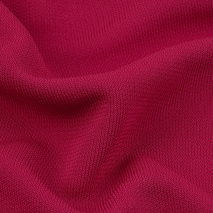 Fuchsia Rayon Crepe Knit Detail