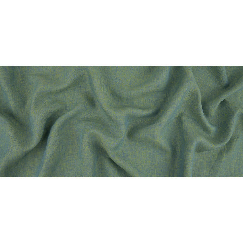 Lime and French Blue Linen Chambray Full