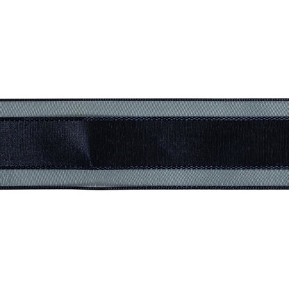 Eclipse Woven Ribbon with Sheer Organza Borders - 1" Detail