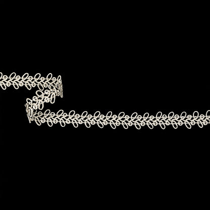 White Loops Braided Trim - 0.75"