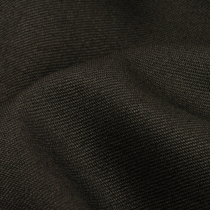 Black Wool Twill Suiting Detail