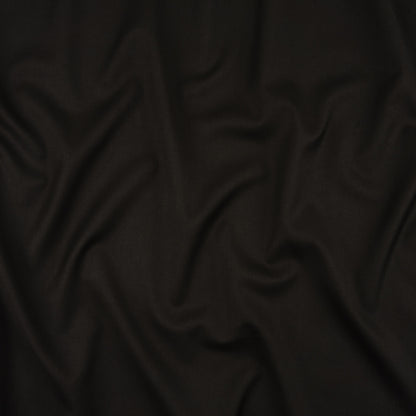 Black Wool Twill Suiting