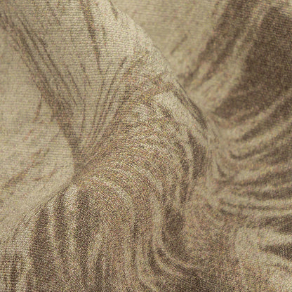 Italian White and Taupe Palm Trees Rayon Crepe Detail