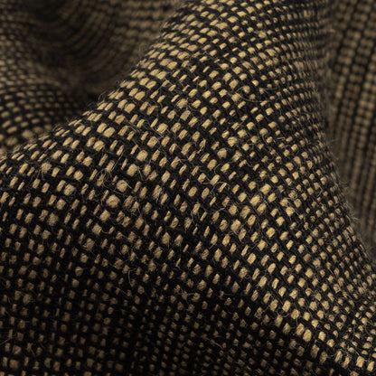 Beige and Navy Linen and Rayon Tweed Detail