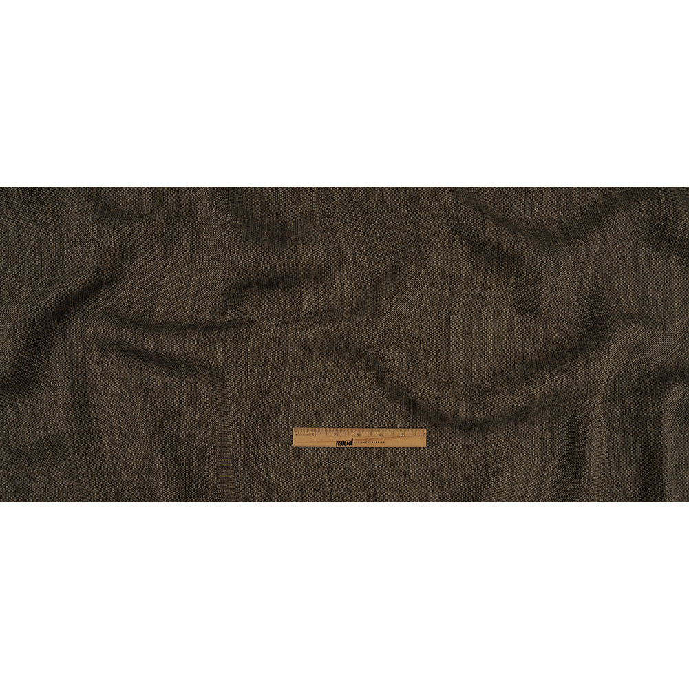 Beige and Navy Linen and Rayon Tweed Full