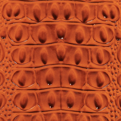 Alligator 3D Embossed Vinyl - Crush Orange - Congaree Collection Detail