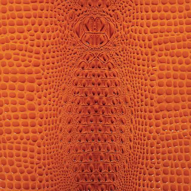 Alligator 3D Embossed Vinyl - Crush Orange - Congaree Collection