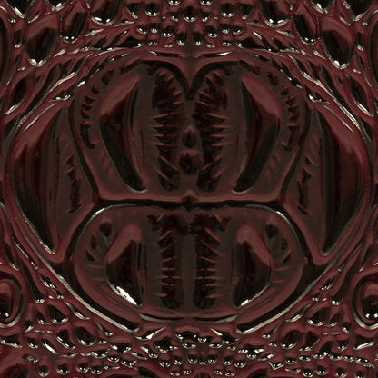 Alligator 3D Embossed Vinyl - Wine - Congaree Collection Detail