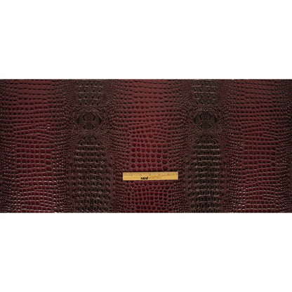 Alligator 3D Embossed Vinyl - Wine - Congaree Collection Full
