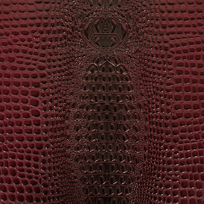 Alligator 3D Embossed Vinyl - Wine - Congaree Collection