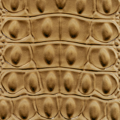 Alligator 3D Embossed Vinyl - Western Cream - Congaree Collection Detail