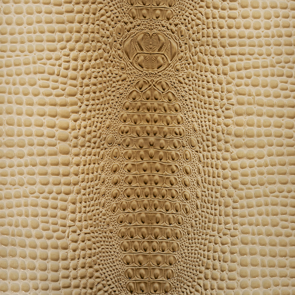 Alligator 3D Embossed Vinyl - Western Cream - Congaree Collection