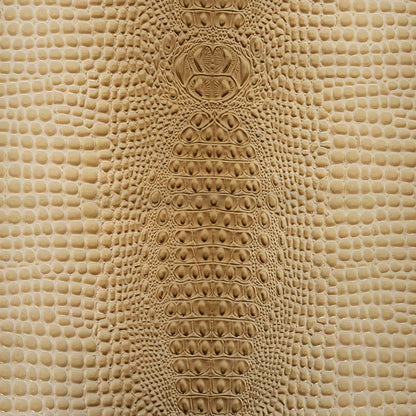 Alligator 3D Embossed Vinyl - Western Cream - Congaree Collection