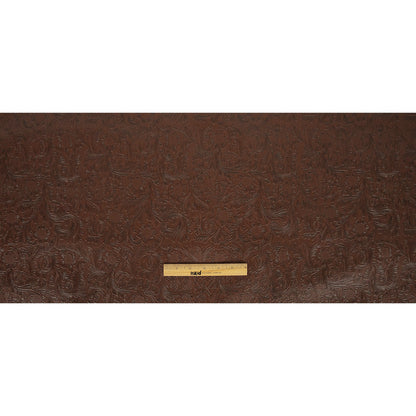 Vintage-Look Floral Embossed Vinyl - Brown - Wynonna Collection Full