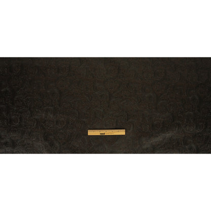 Vintage-Look Floral Embossed Vinyl - Chocolate - Wynonna Collection Full