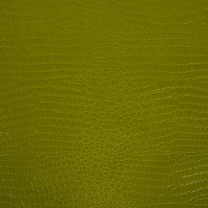 Faux Crocodile Patent Leather - Avocado - Brisbane Collection