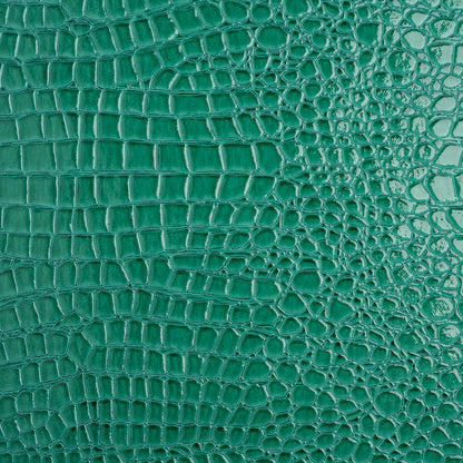 Faux Crocodile Patent Leather - Jungle - Brisbane Collection