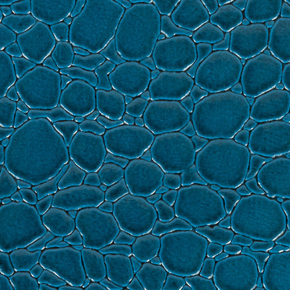 Faux Crocodile Patent Leather - Peacock - Brisbane Collection Detail