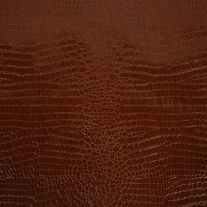 Faux Crocodile Patent Leather - Cinnamon - Brisbane Collection