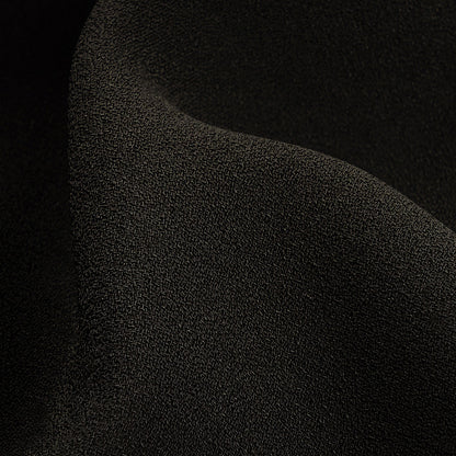 Italian Black Lightweight Rayon Crepe Detail