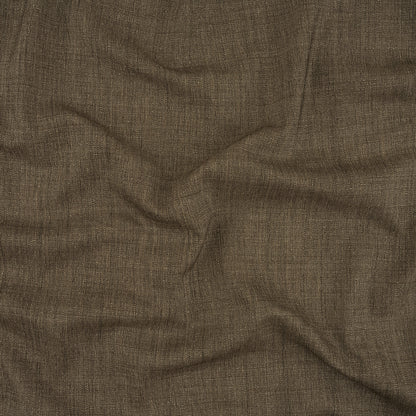 Italian Black and Beige Tweedy Stretch Wool and Silk Woven