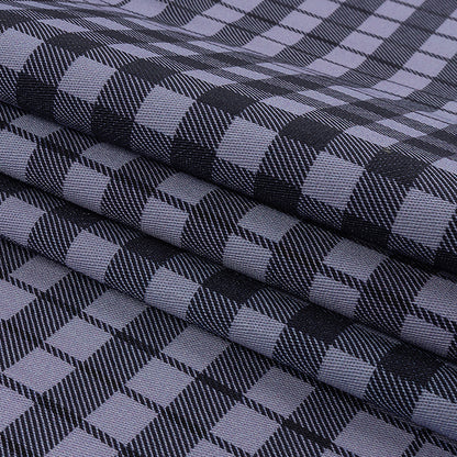 Mood Exclusive Blue Off the Grid Stretch Cotton Twill Folded