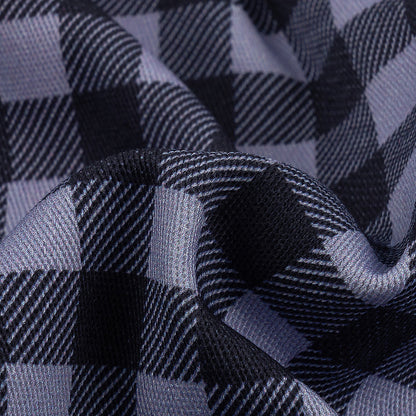 Mood Exclusive Blue Off the Grid Stretch Cotton Twill Detail