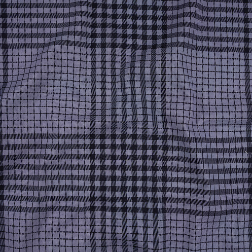 Mood Exclusive Blue Off the Grid Stretch Cotton Twill