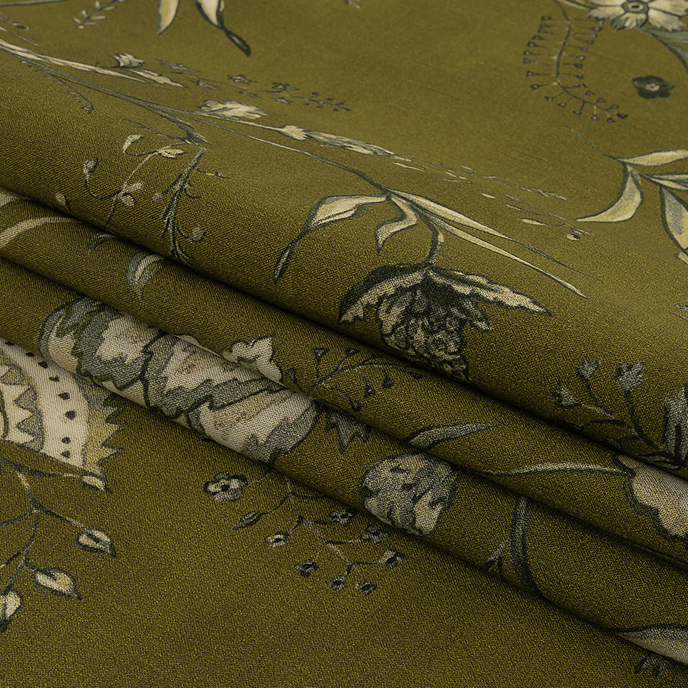 Mood Exclusive Green Limitless Love Cotton Shirting Folded