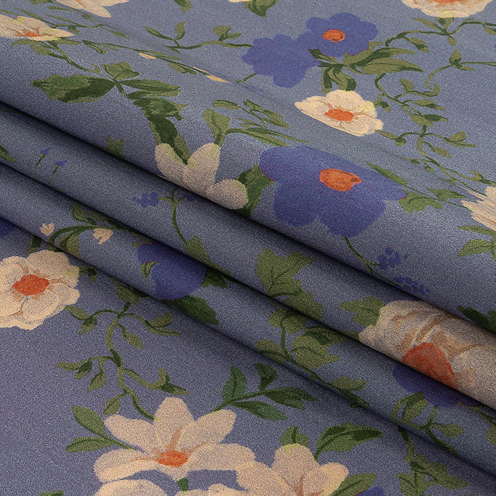 Mood Exclusive Blue Country Escape Cotton Poplin Folded