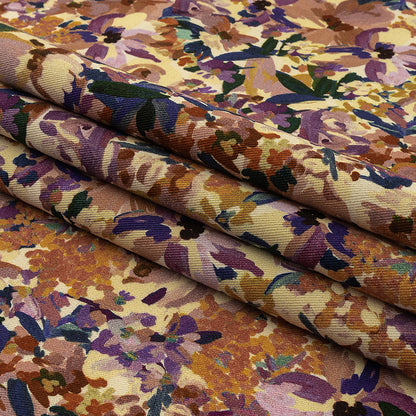 Mood Exclusive Pollock's Perennials Stretch Brushed Cotton Twill Folded