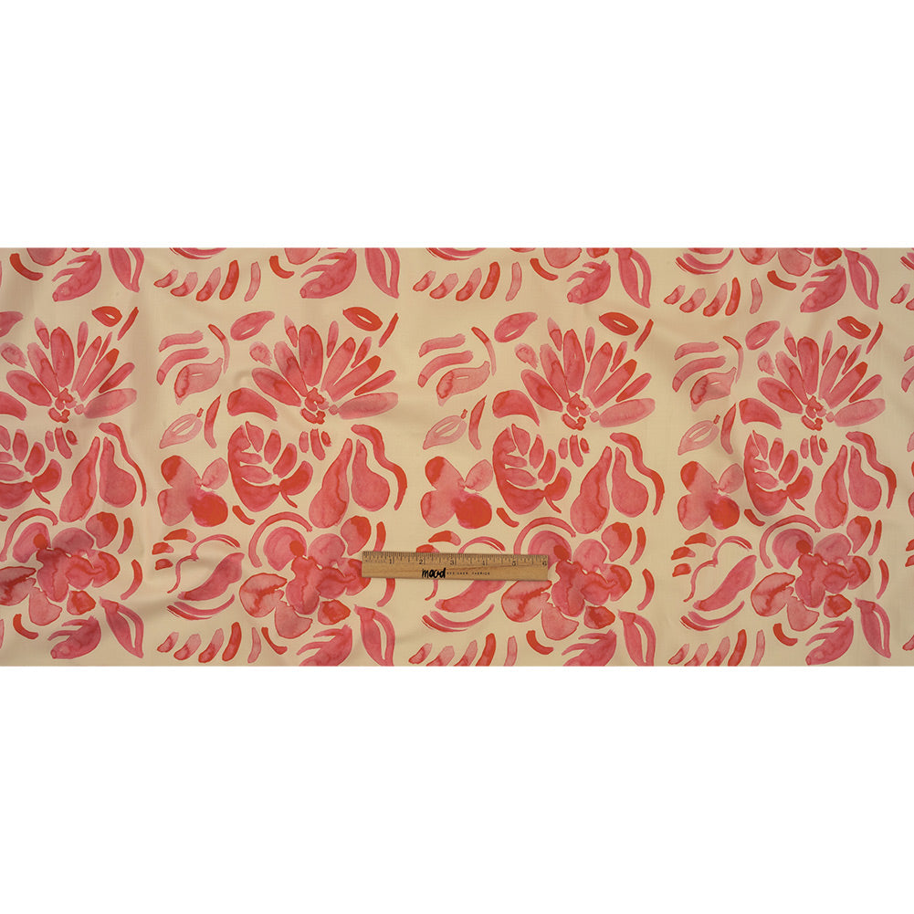Stretch Cotton Poplin Print - Pink Flower Blocks - Mood Exclusive Romantic Inclinations Full