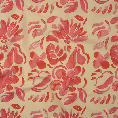 Stretch Cotton Poplin Print - Pink Flower Blocks - Mood Exclusive Romantic Inclinations
