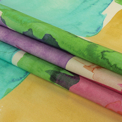 Mood Exclusive Sugar Swizzle Color Fields Stretch Cotton Poplin Folded