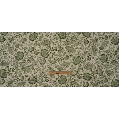 Mood Exclusive Garden Green History Major Gauzy Cotton Double Cloth Folded