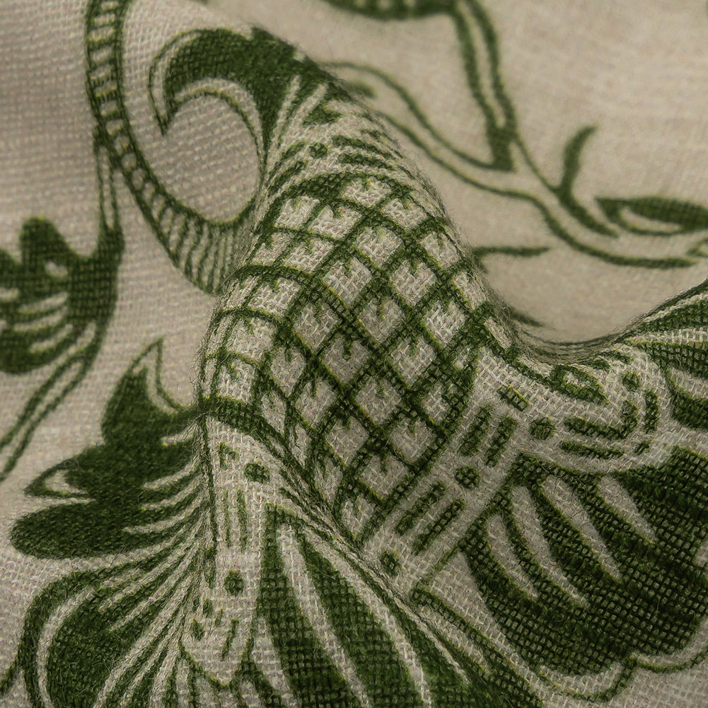 Mood Exclusive Garden Green History Major Gauzy Cotton Double Cloth Full