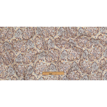 Cotton Gauze - Rose and Gold Jacobean Floral - Mood Exclusive Neurons Firing Print Full