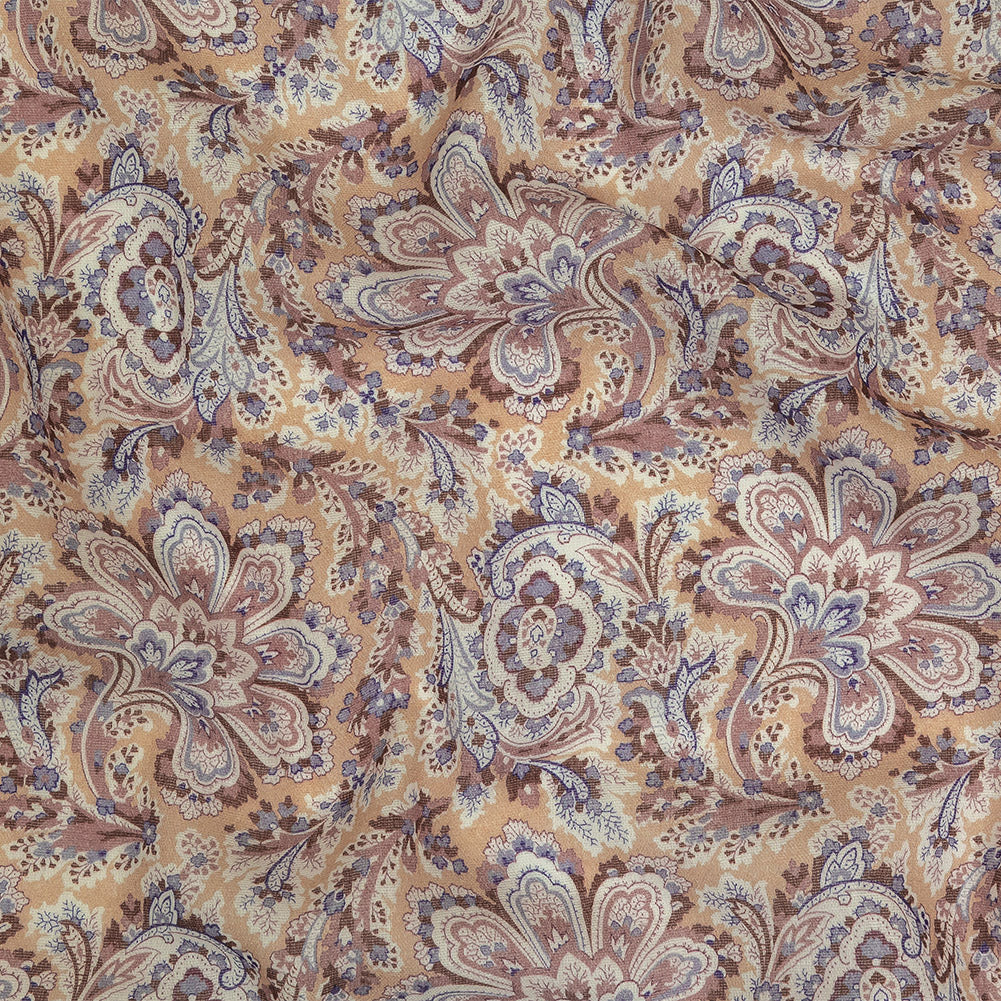 Cotton Gauze - Rose and Gold Jacobean Floral - Mood Exclusive Neurons Firing Print