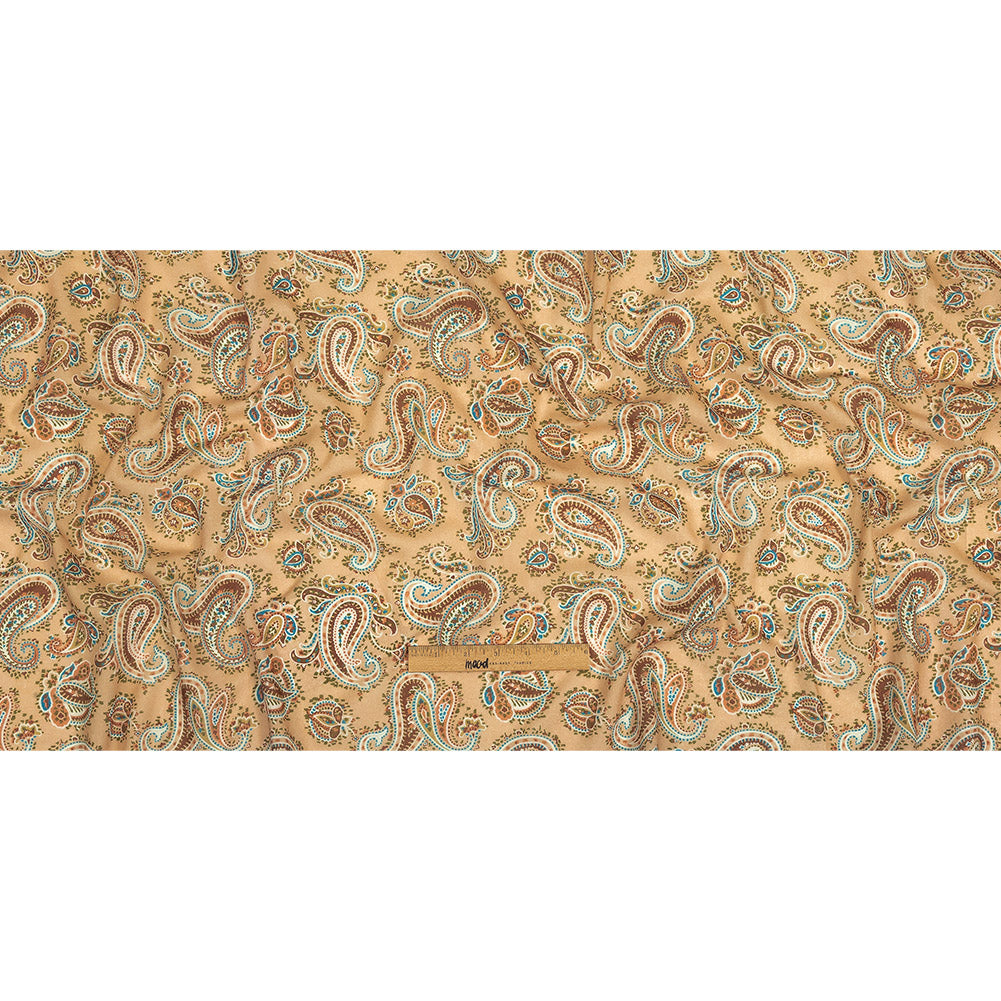Mood Exclusive Toasted Almond Peacock Revolution Cotton Gauze Folded
