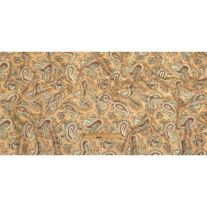 Mood Exclusive Toasted Almond Peacock Revolution Cotton Gauze Folded