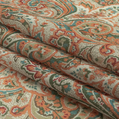 Cotton Gauze - Pink Jacobean Paisley - Mood Exclusive Hypnotize Me Print Folded