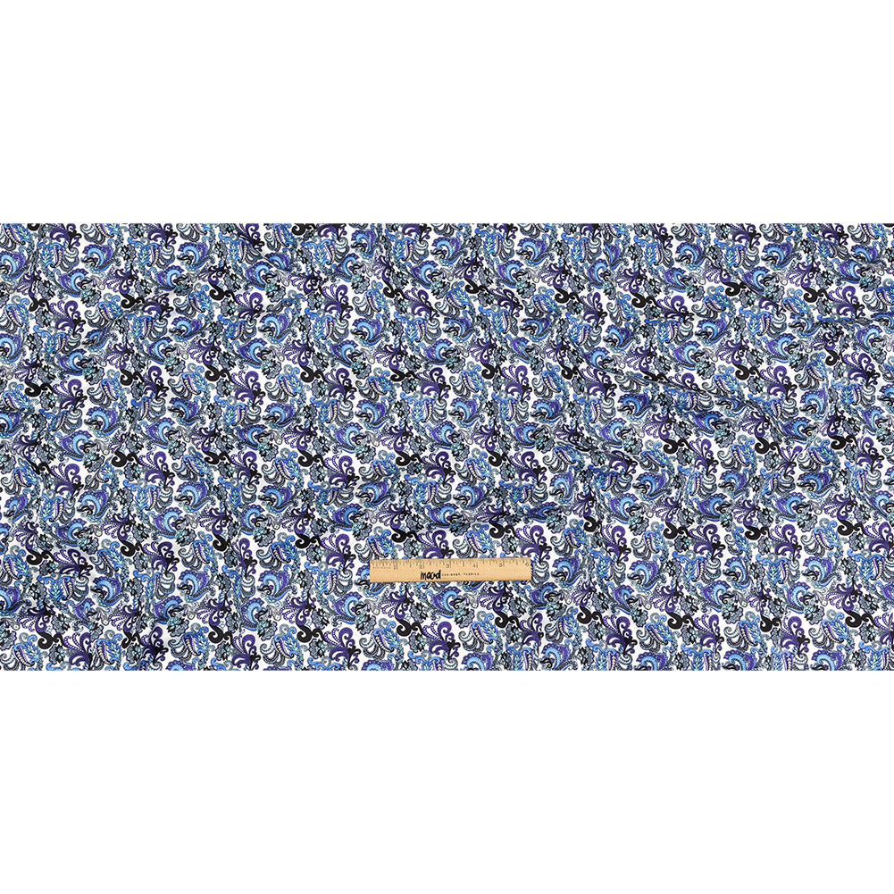 Ultramarine, Blue and Tap Shoe Paisley Cotton Sateen Full