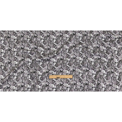 Tap Shoe, Snow White and Misty Lilac Paisley Cotton Sateen Full