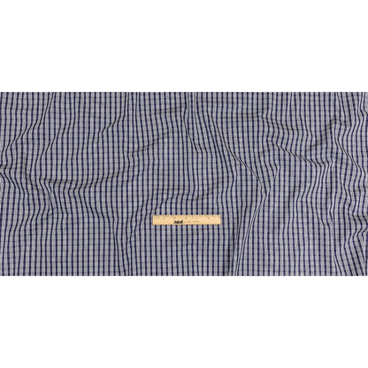 Astral Aura and White Plaid Twill Cotton Shirting Full