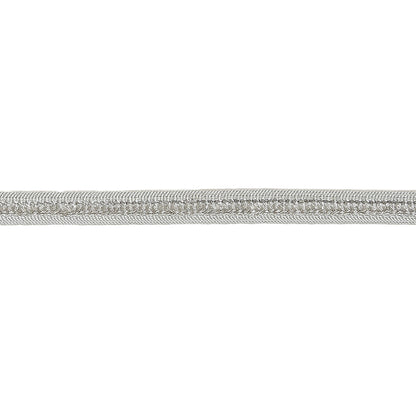 Gray and Silver Criss Cross Braided Trim - 0.3125" Detail